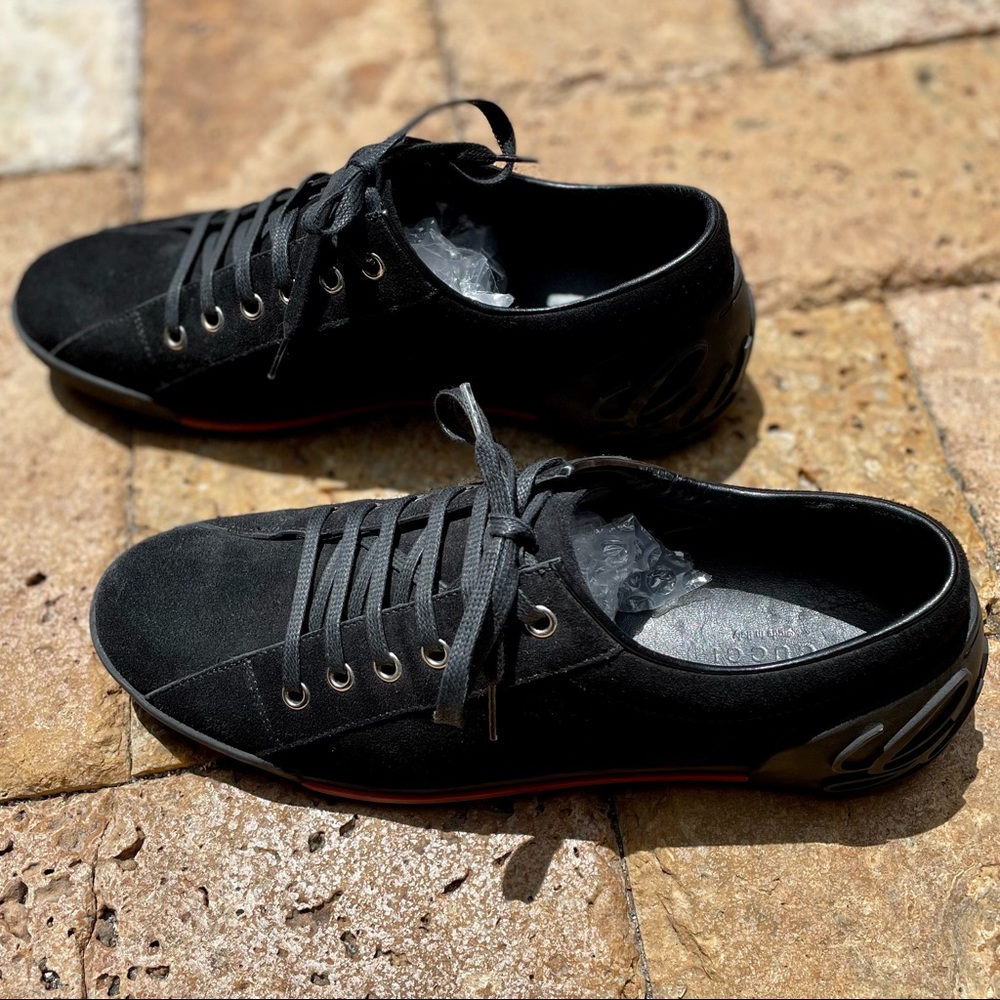 Gucci Suede Trainer Sneakers size 8.5 - Picture 4 of 10